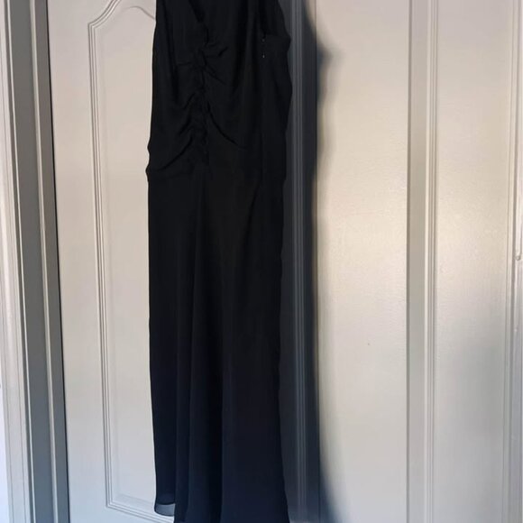 🖤 90s-Style Ann Taylor Black Silk Flounce Dress – Size 6 🖤 - Picture 3 of 8